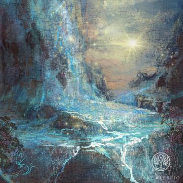 Into Dante's Divine World - Dante's World, Giclee print