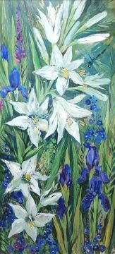 Lilies and irises