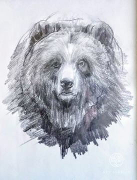 "Bear's Head" (part of a triptych)