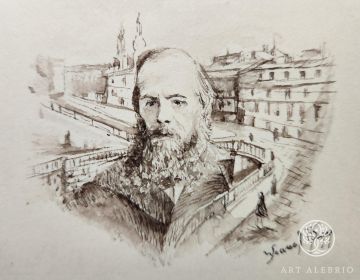 Портрет писателя Ф.М Достоевского. 