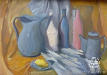 Still life in pastel colors