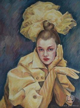 Girl with a yellow bow