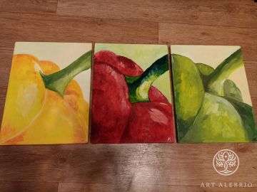 Triptych "Peppers"