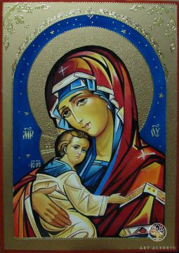 Image of the Blessed Virgin Mary. New iconography of the Blessed Virgin Mary, developed by me recently. Original work.